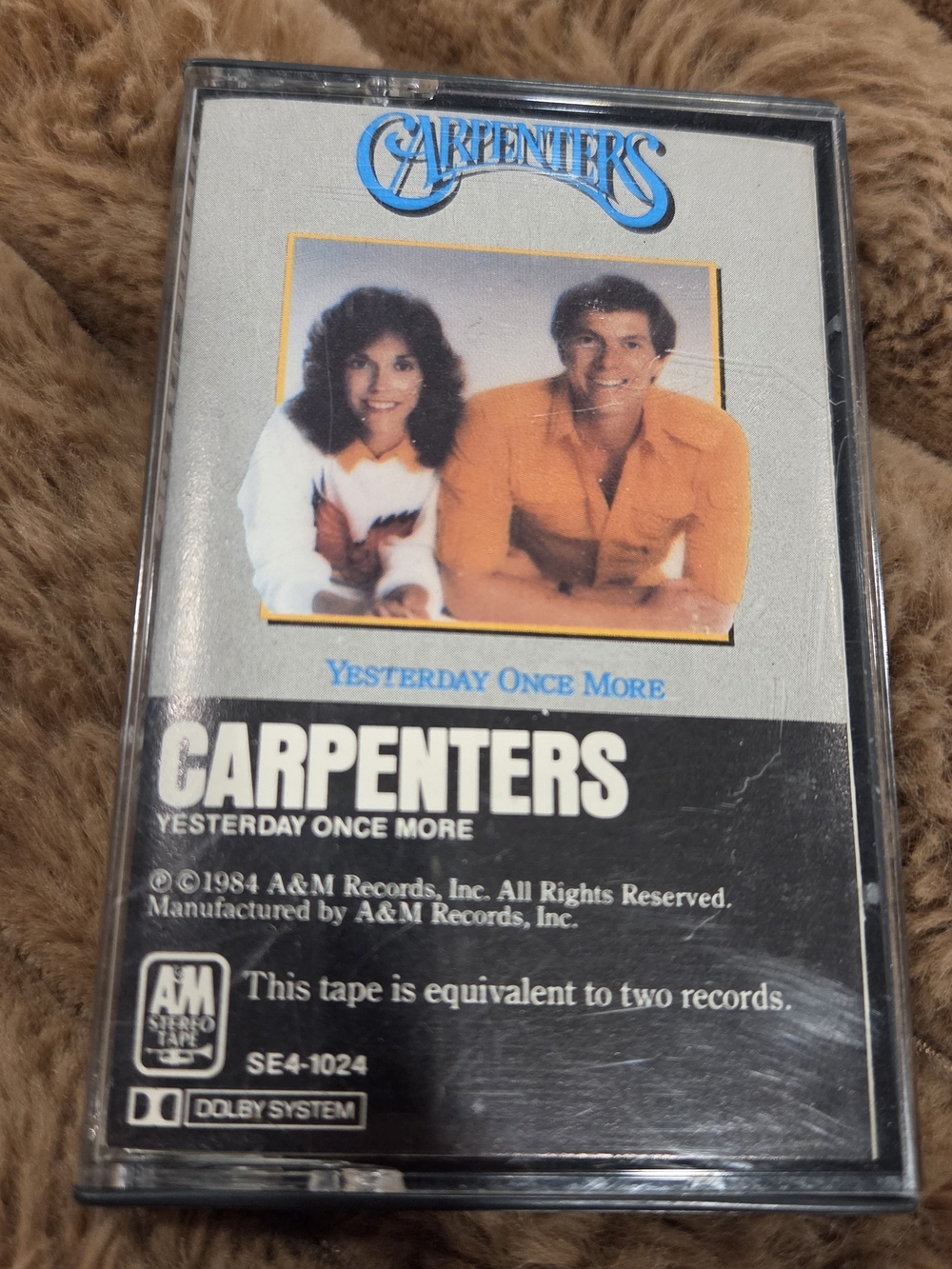 Carpenters Yesterday Once More Cassette Tape A&M Records 1984 Compilation VTG